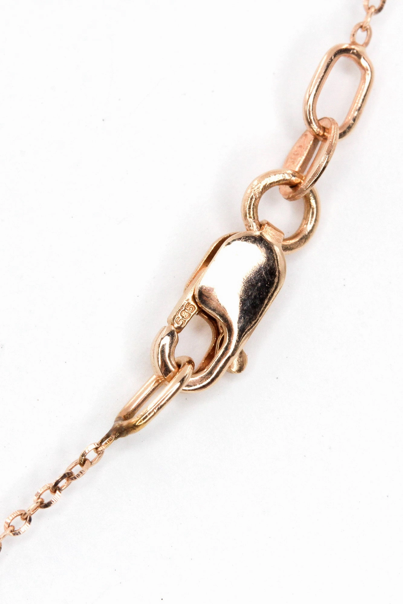 Diamond Pear Drop Necklace - 14k Rose Gold - 0.12ctw