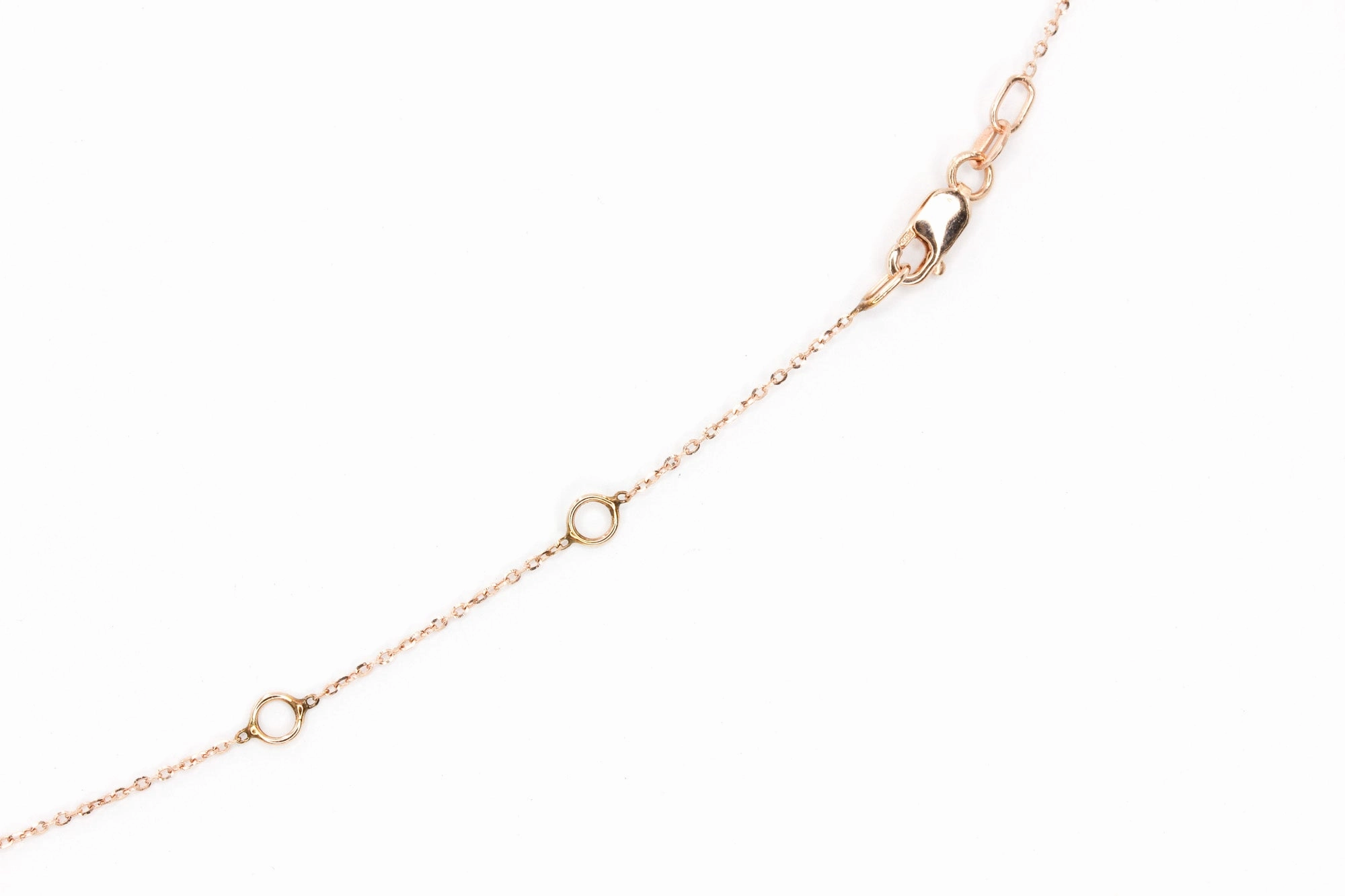 Diamond Pear Drop Necklace - 14k Rose Gold - 0.12ctw