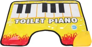 Diydeg Potty Piano, 23.6in Battery Powered Musical Floor Mat Sounding Rug, Novelty Bathroom Fun Toilet Floor Mat for Toddlers, Adults, All Ages