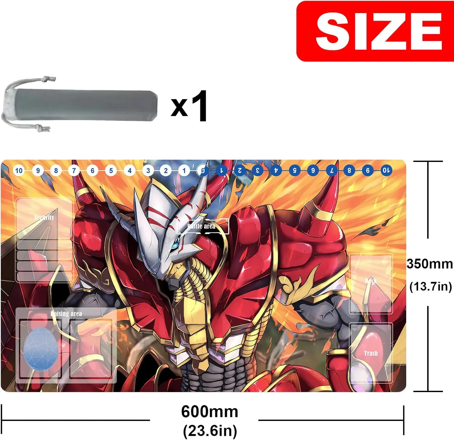 DTCG playmat Duel Mat Gaming Competition Pad Card Binder Deck 35x60CM 13.7x23.6in