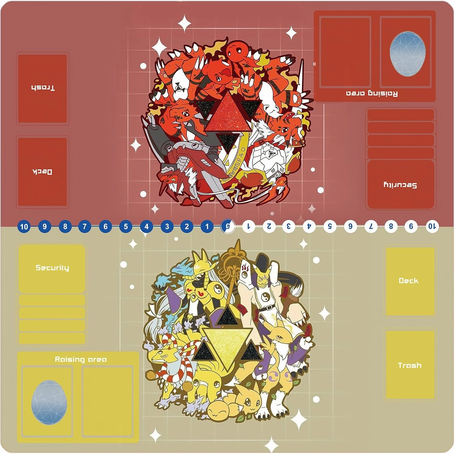DTCG playmat 2 Player Duel Mat Gaming Competition Pad Mat Card Binder Deck 60 * 60CM 23.6x23.6in