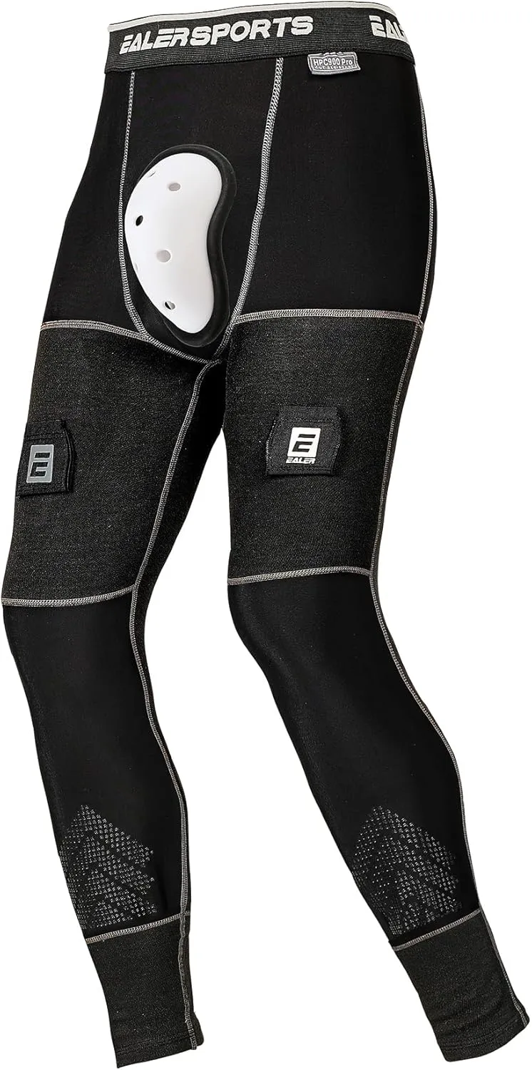 EALER Compression Hockey Pants Cut-Resistant, with Core Protective Bio-Flex Cup - Hockey Jock for Men & Boys