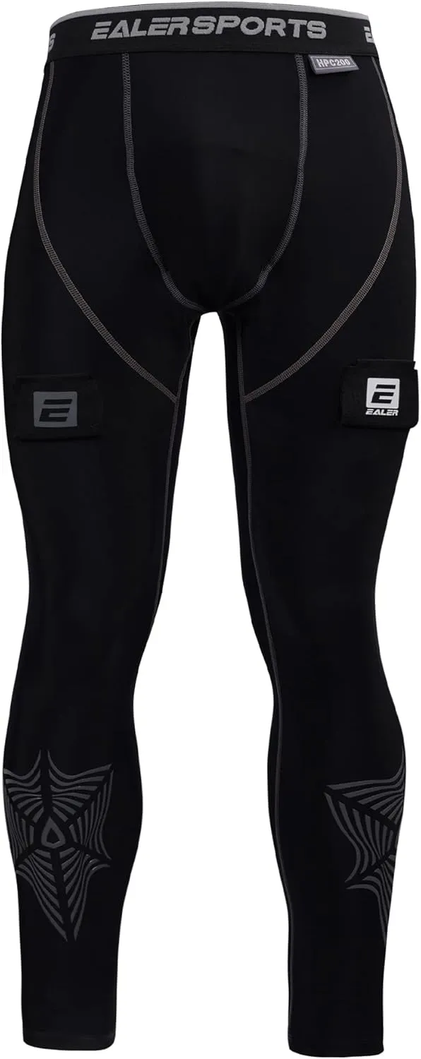 EALER Compression Hockey Pants Cut-Resistant, with Core Protective Bio-Flex Cup - Hockey Jock for Men & Boys