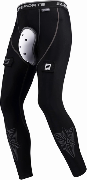 EALER Compression Hockey Pants Cut-Resistant, with Core Protective Bio-Flex Cup - Hockey Jock for Men & Boys