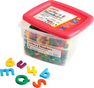 Educational Insights Multicolored AlphaMagnets and MathMagnets, 214 Pieces