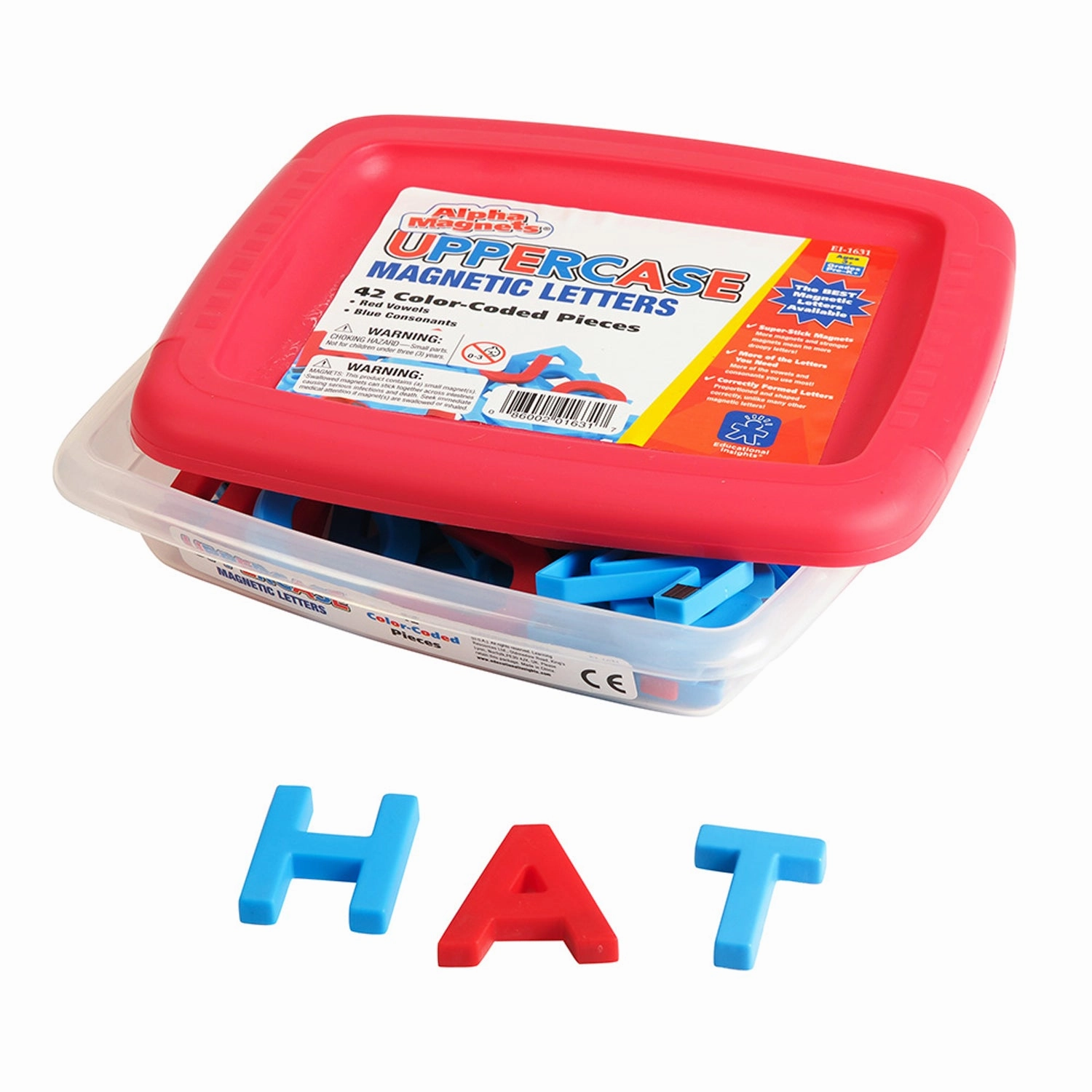Educational Insights AlphaMagnets® Uppercase 42 Pieces Color-Coded
