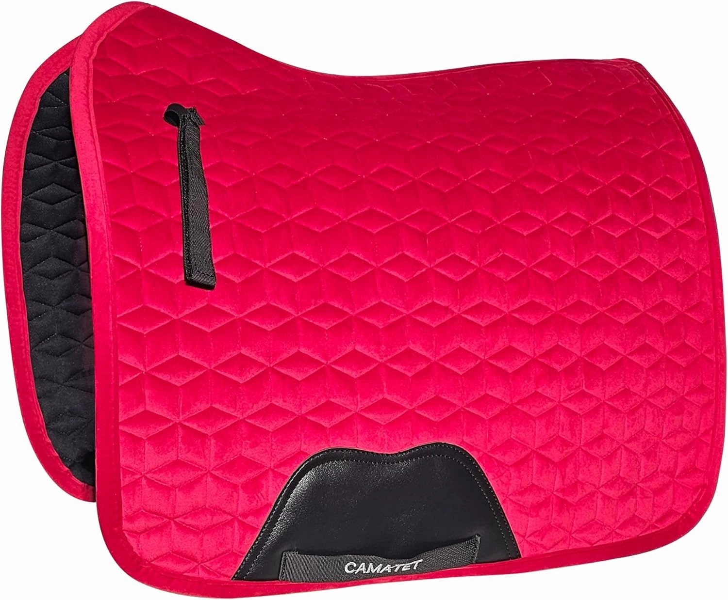 English Dressage Saddle Pad, All Purpose Close Contact Equestrian Riding Saddlepad, 25.5"x22.5" Jumping Suede Saddle Pad for Horse