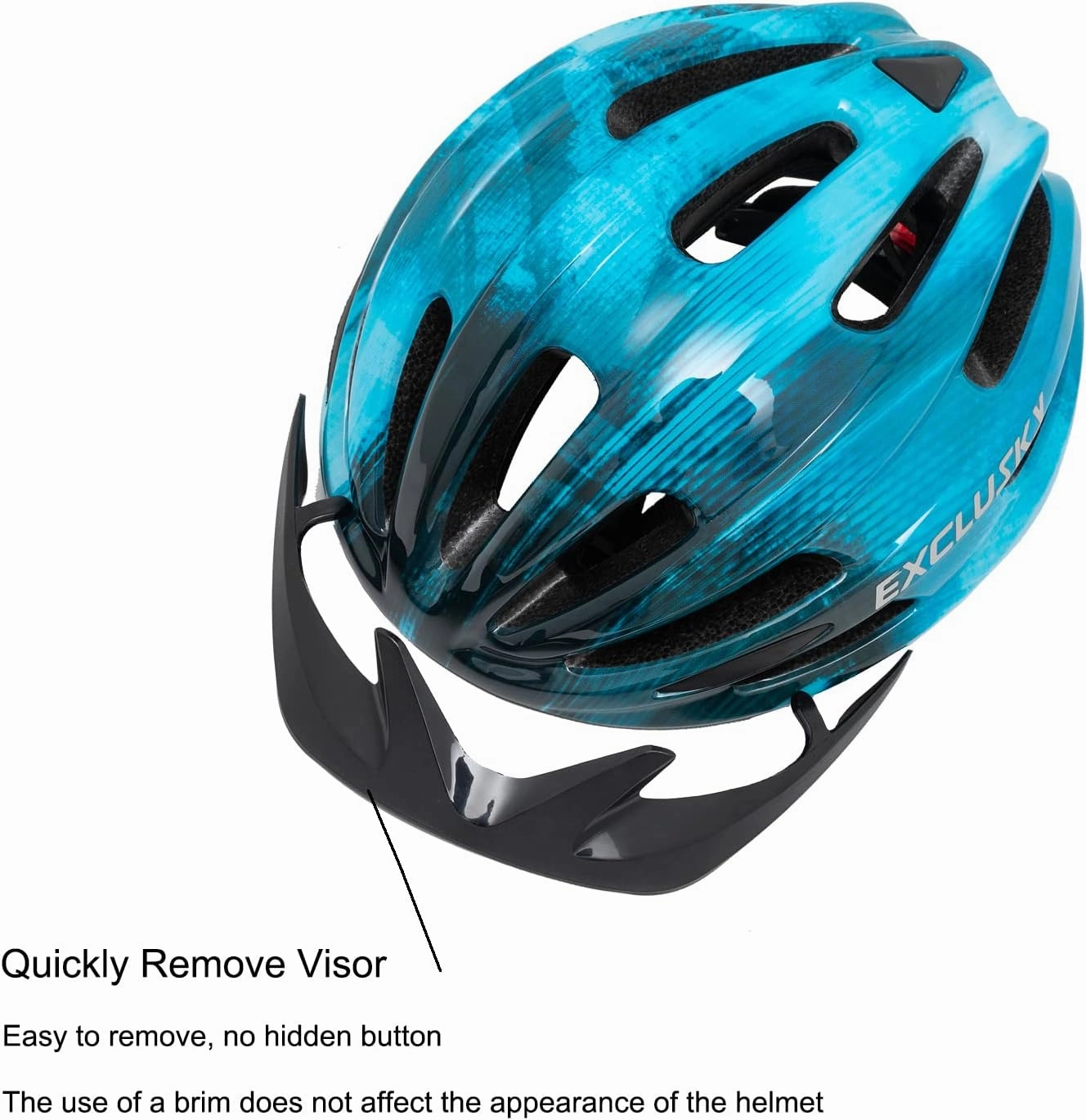 Exclusky Kids Bike Helmet with LED Light – Adjustable Multi-Sport Youth Helmet for Boys & Girls, Ages 5-12, Fits 50-57cm, Cycling Safety Gear