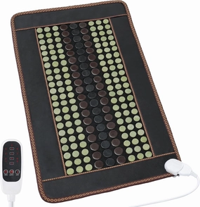 Far Infrared Heating Pad, Natural Jade and 2 Different Tourmaline Large Heating Pad, Electric Heating Pads for Back Abdomen, Auto Shut Off Function, 41.5" X 24",Mothers Day Gifts for Women Mom