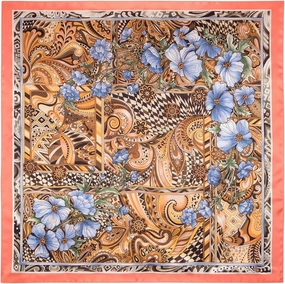 Fashion Scarves Russian Shawl Natural 100% Silk Scarf Wrap Shawls for Women