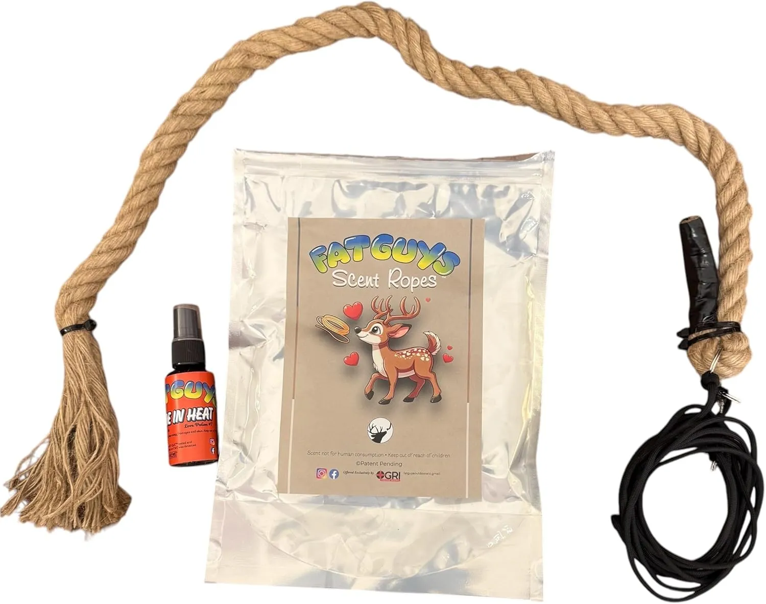 Fat Guys Deer Hunting Hemp Scent Rope - Mock Scrape Rope - All Natural Scent - Hemp Rope - Deer Hunting Accessories - Deer Hunting Gear
