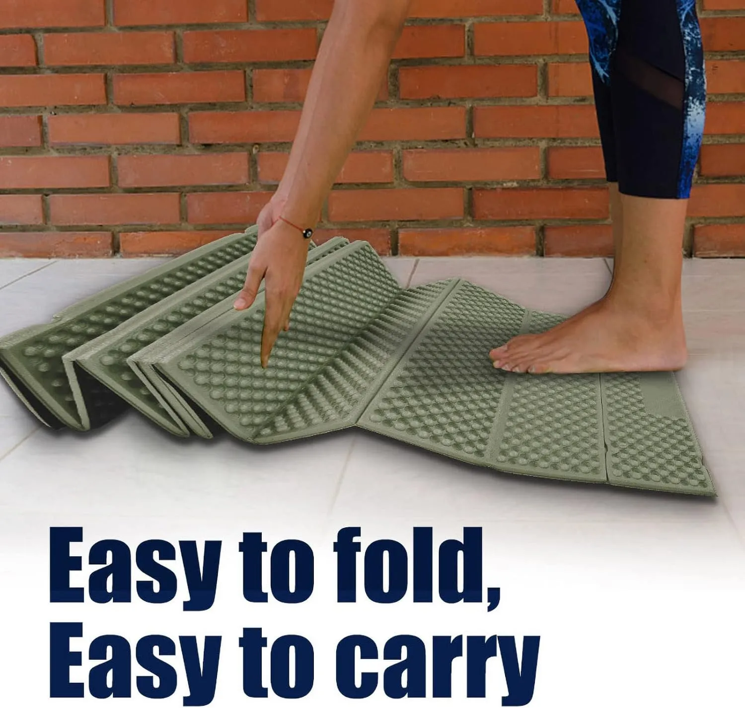 Foam Sleeping Pad, XPE Folding Sleeping Pad Foam Camping Pad with Light Weight for Outdoor