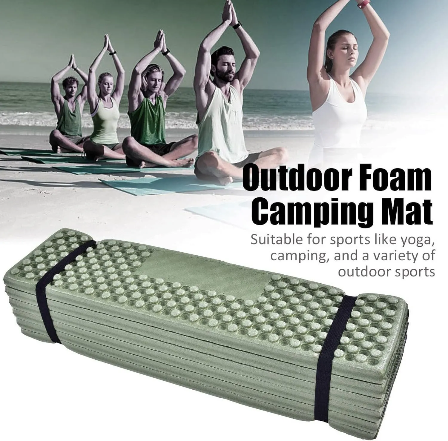 Foam Sleeping Pad, XPE Folding Sleeping Pad Foam Camping Pad with Light Weight for Outdoor