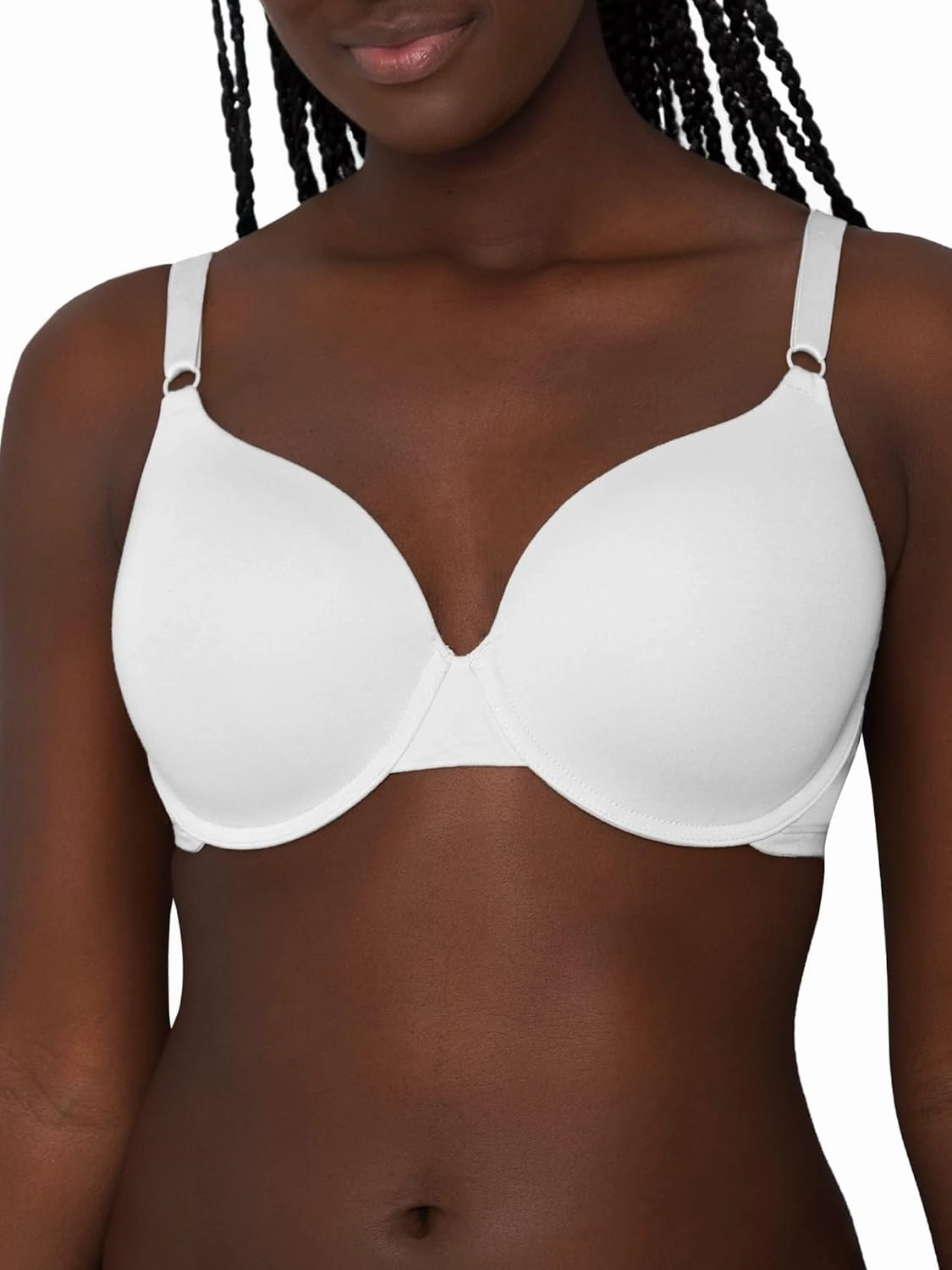 Fruit of the Loom Women's Smooth Cotton T-Shirt Bra Pack - Ultra-Soft, Flexible, and Invisible Under Tees