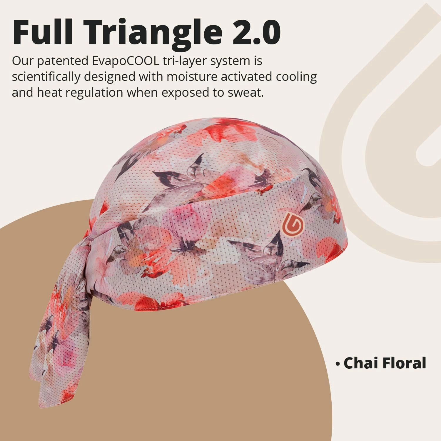 Full Triangle 2.0, Tri-Layer EvapoCOOL Ventilation Technology, Adjustable Tie Full Coverage Bandana