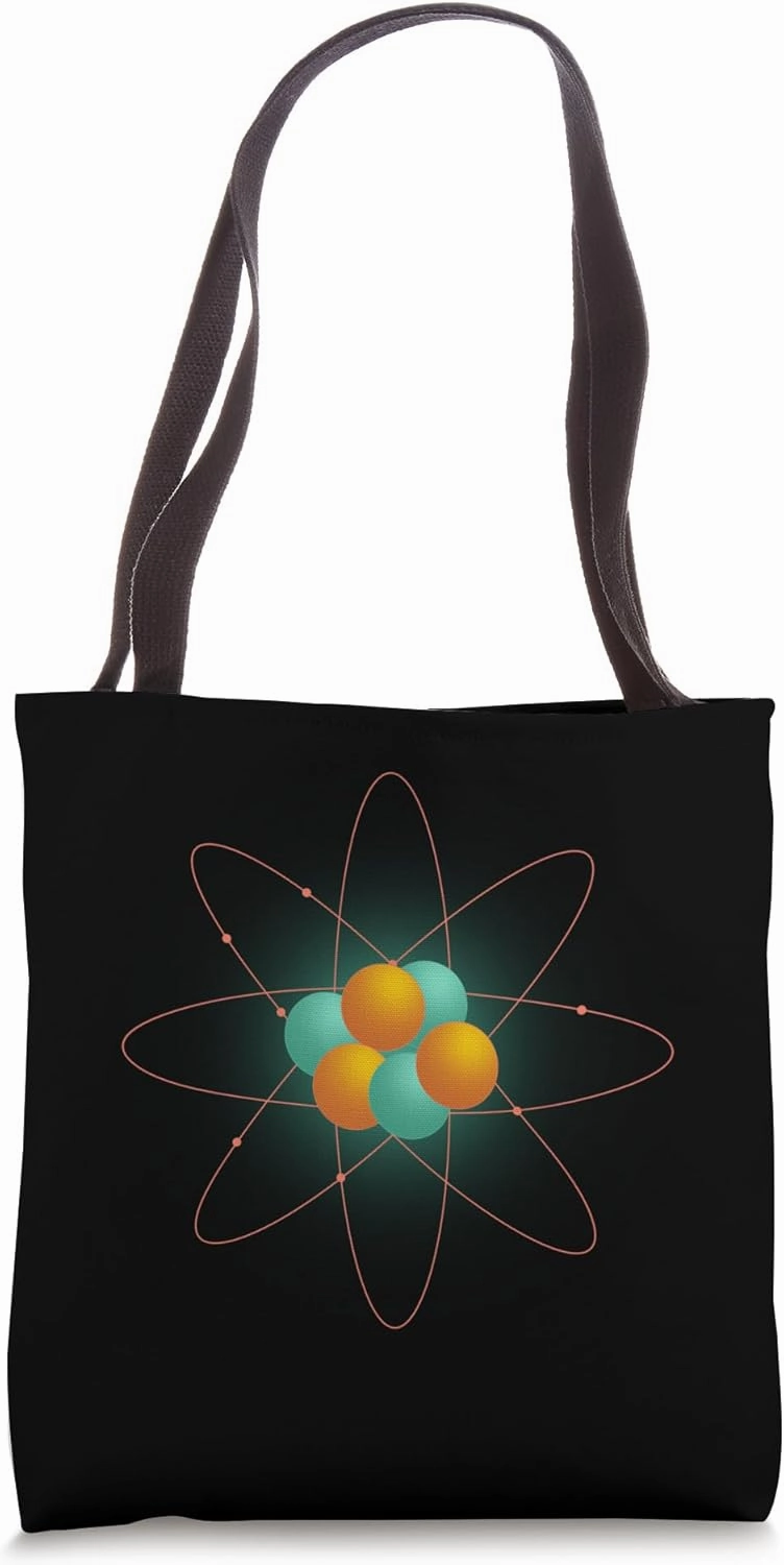 Funny Atom Art Men Women Stem Molecule Chemistry Teacher Tote Bag