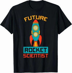 Future Rocket Scientist Baby Spaceship Planets Space Gift T-Shirt