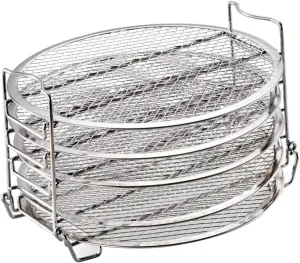 Garneck Air Fryer Cooker Set 5 Layers Dehydrator Rack Reusable for Safe Easy to .5 8 Compatible