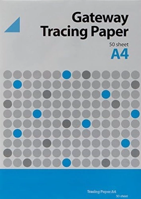 Gateway Natural Tracing Paper Pad A4 63gsm 50 Sheets