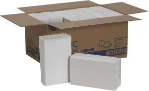 Georgia-Pacific Blue Select Premium 2-Ply C-Fold Paper Towels by PRO , White, 23000, 120 Towels Per Pack, 12 Packs Per Case