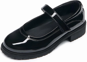 Girls School Uniform Shoes Mary Janes Dress Shoes Adjustable Strap(Little Kid/Big Kid)