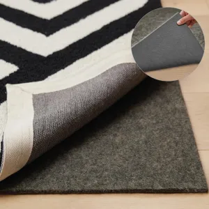 GORILLA GRIP Felt and Natural Rubber Stay in Place Slip Resistant Rug Pad, 1/4” Thick, 2x4 FT Protective Padding for Under Area Rugs, Cushioned Gripper Pads, Carpet Runners, Hardwood Floors Protection