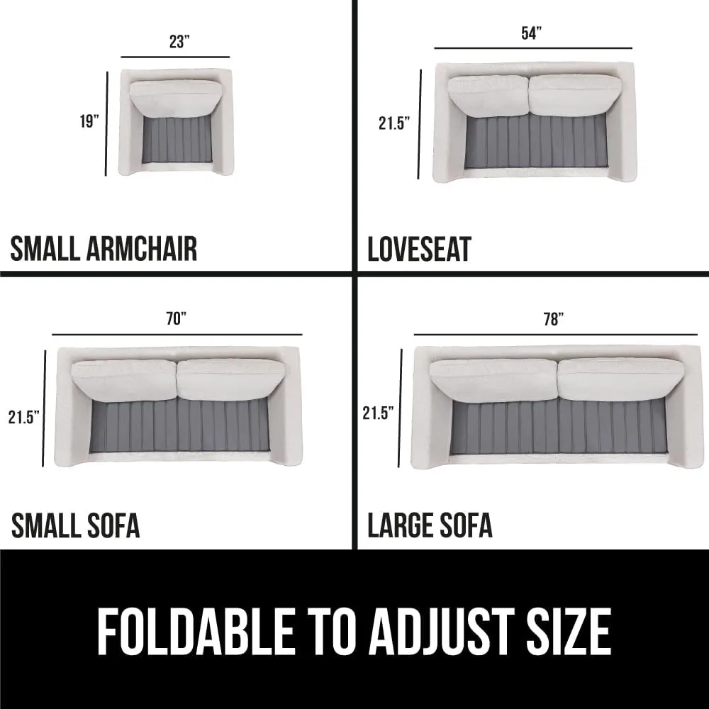 GORILLA GRIP Heavy Duty Couch Cushion Support Board to Fix Sagging Sofas, 21.5 x 78 Oversized Sofa, Thick Plywood Boards Add Strong Seat Supports, Stay in Place Replacement Stuffing Under Couches Gray