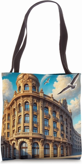 Graceful Arcs Under Sunlit Skies Tote Bag
