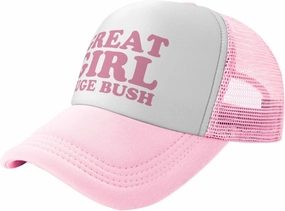 Great Girl Huge Bush Funny Hat Unisex Adult Trucker Caps Fishing Adjustable Cap Classic Sport Hats Black