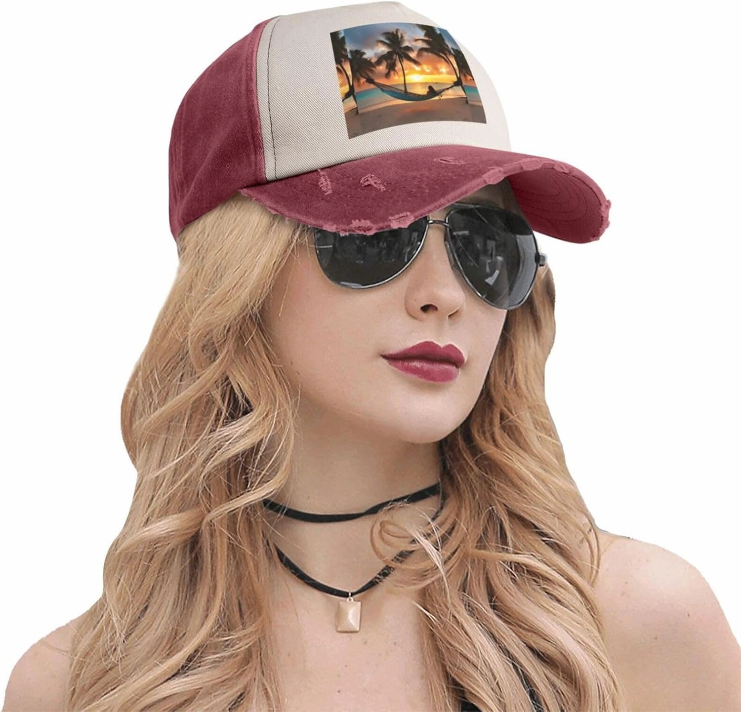 Greece Map Stylish Sports Hat in Denim,Adjustable, Breathable,for Daily Wear and Outdoor Activities