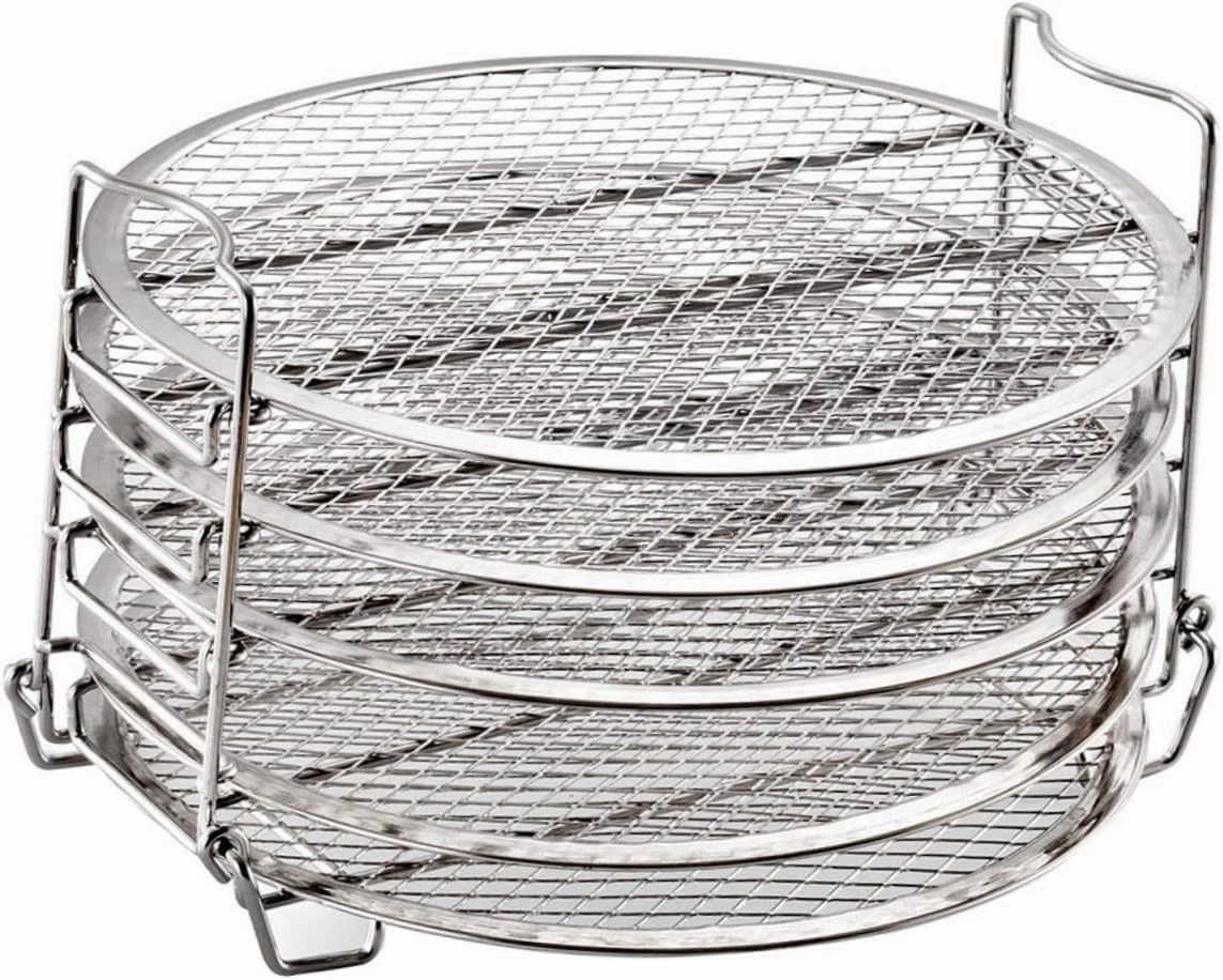 Grill Accessories 5 Layer Dehydrator Rack for Air Fryer Sturdy Stand Easy to Use Fits 6.5qt 8qt Models