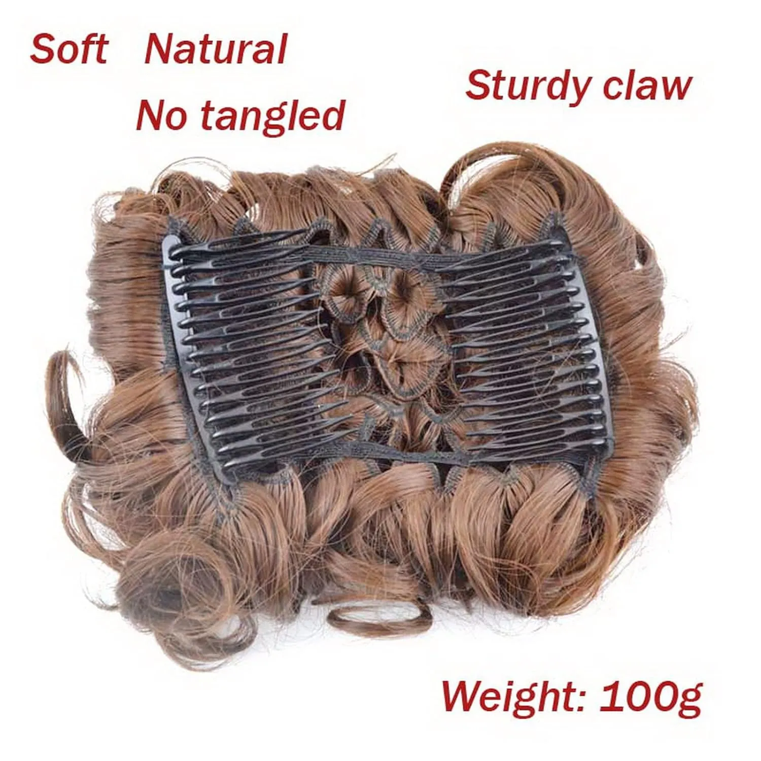 Hair Bun， Messy Bun Hair Piece Curly Hair Bun Extensions Updo Chignon Hairpiece(12#)