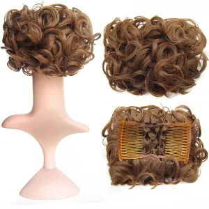 Hair Bun， Messy Bun Hair Piece Curly Hair Bun Extensions Updo Chignon Hairpiece(12#)
