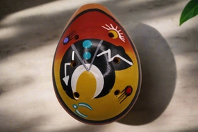 Hand-Painted Ceramic Ocarina – Decorative & Playable Flute