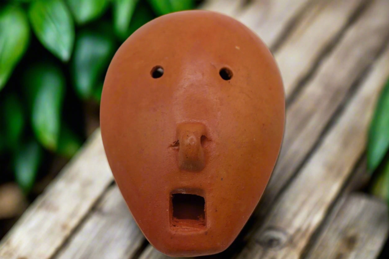 Hand-Painted Ceramic Ocarina – Decorative & Playable Flute