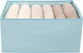 HBJWOV Pack Folding Closet Organizers Storage Box, Stackable Plastic Drawer Basket For Clothing