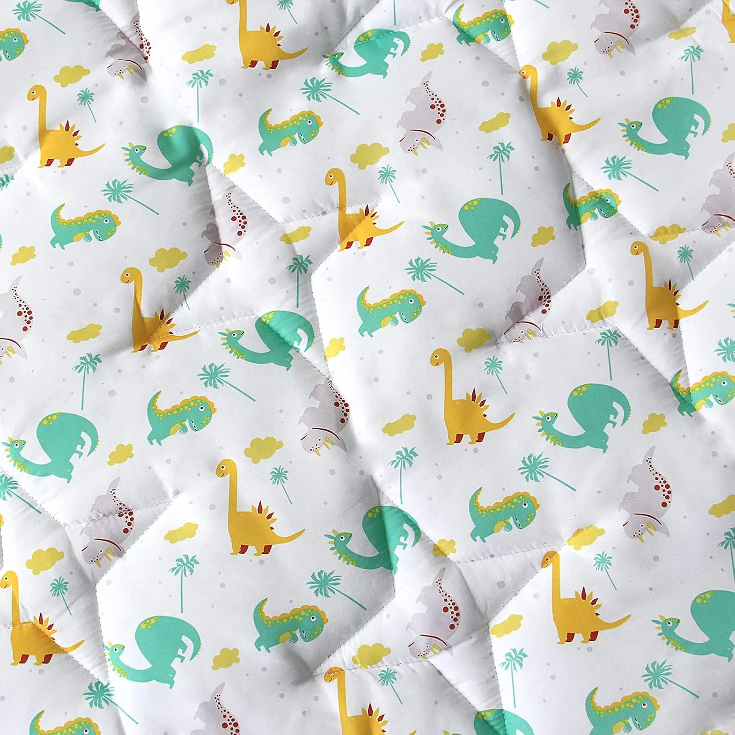 Hexagon Playpen Mat, Dinosaur Print Baby Playmat Kids Tent Mat Hexagon Rug Mat Suitable for Regalo My Play Portable Play Yard Six Pannel Playpen