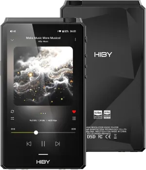 HiBy R6III 2025 DAP Player Hi Res Audio MP3 Player with Class A&AB Amp/Android 12/Bluetooth 5.0/WiFi/64G 2TB Expandable Memory