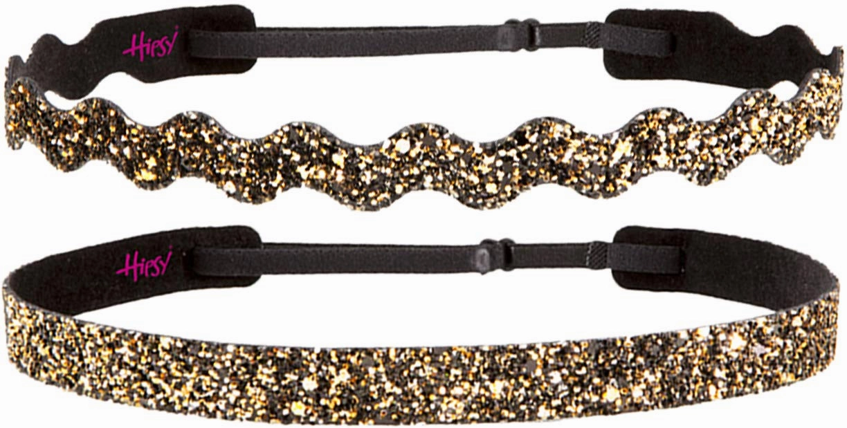 Hipsy REGULAR Size, Adjustable No Slip Sparkly Bling Mixed 2pk Headbands for Women Girls & Teens (Bling Glitter Mixed Diva)