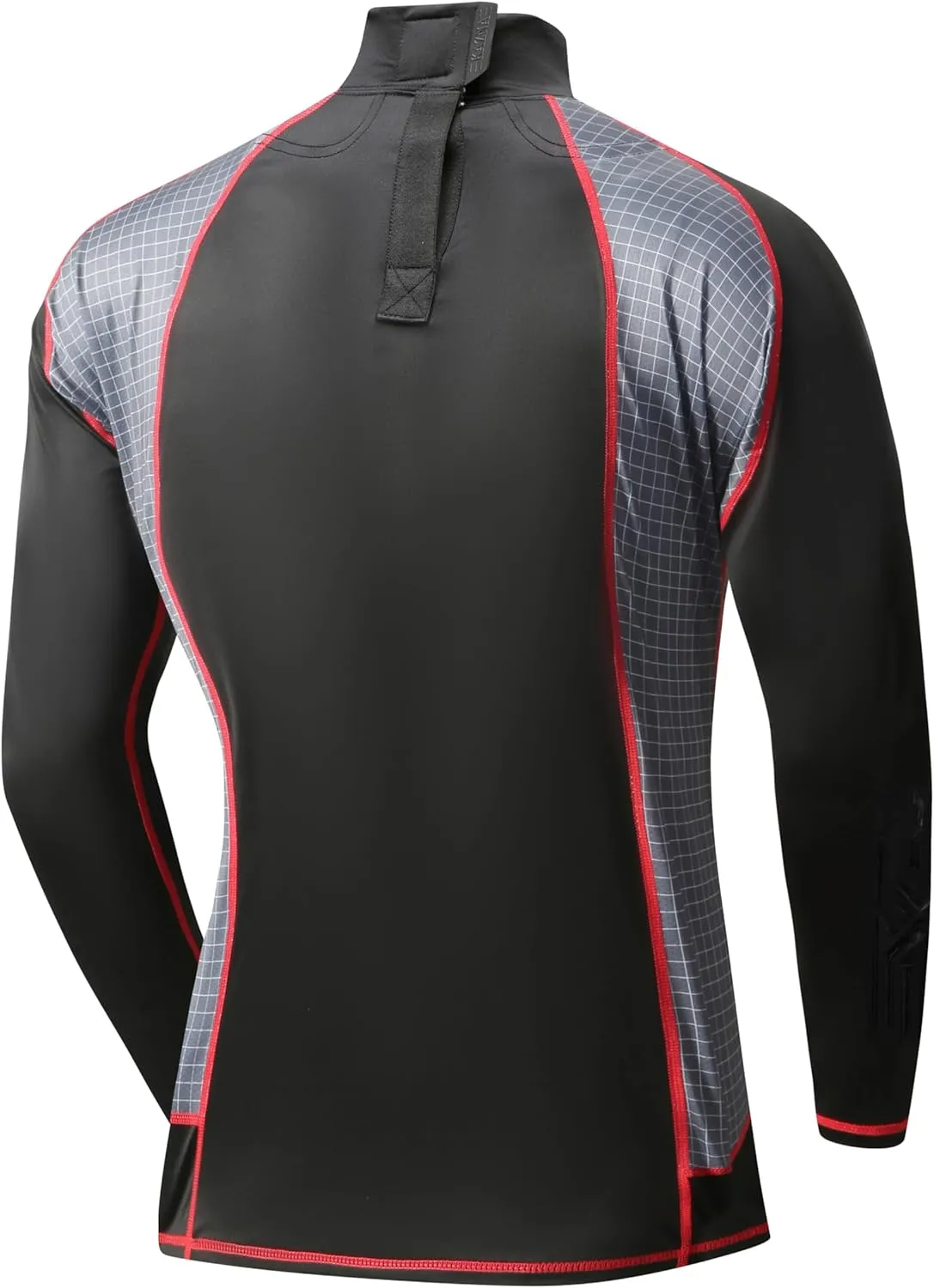 Hockey Shirt with Neck Guard for Adult and Kids,Long Sleeves Compression Shirt with Integrated Neck Guard
