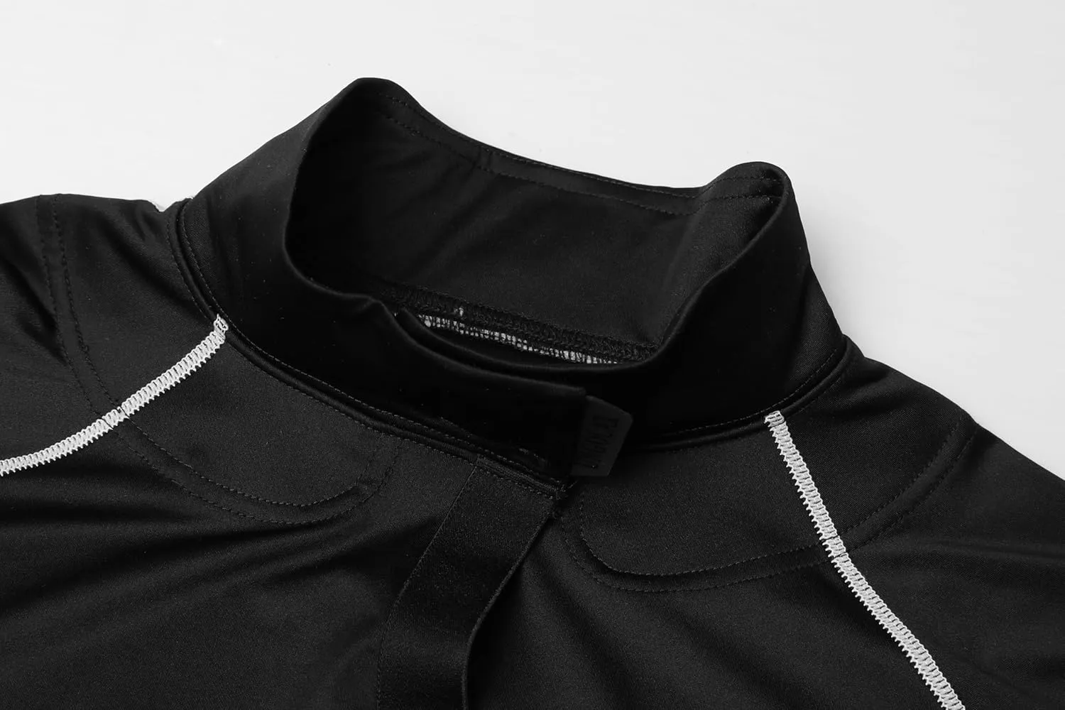 Hockey Shirt with Neck Guard for Adult and Youths,Long Sleeves Compression Shirt with Integrated Neck Guard