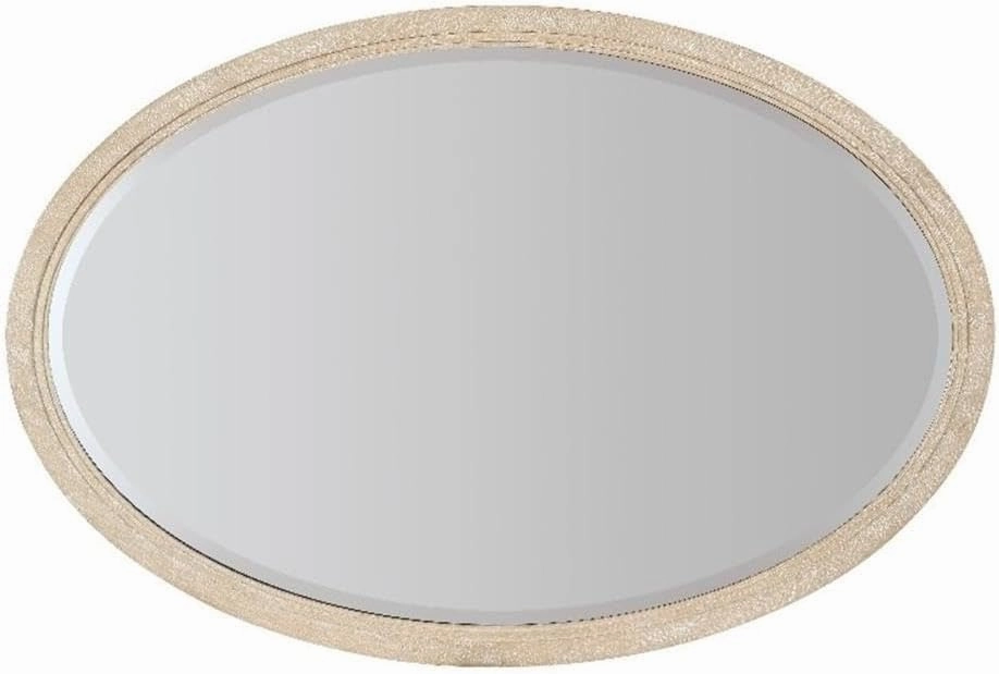 Hooker Furniture Nouveau Chic Wood-Framed Oval Mirror in Natural