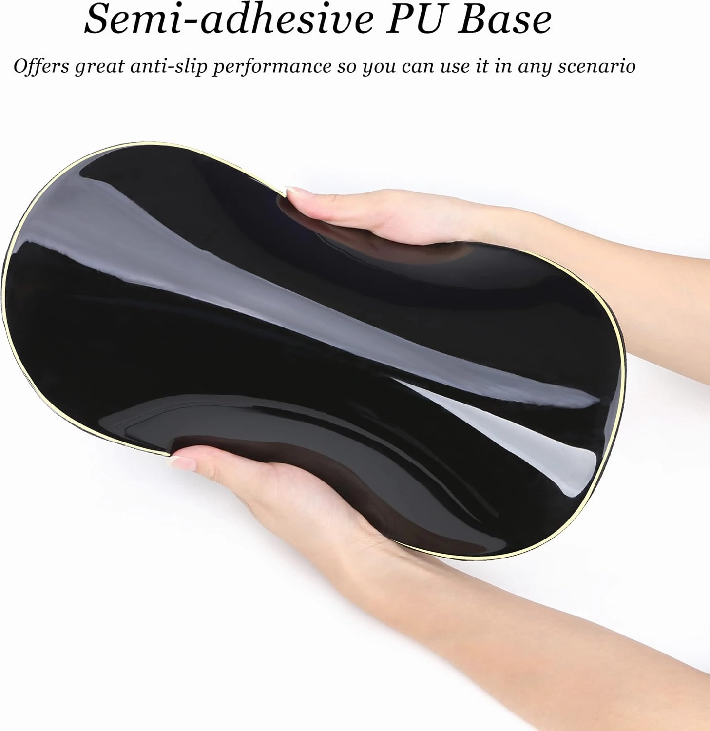 hueilm Ergonomic Mouse Pad Wrist Support,Pain Relief Mouse Pad with Wrist Rest,Entire Memory Foam Mouse Pad with Non-Slip PU Base,Comfortable Mousepad Perfect for Office & Home, 1PCS（Flowers）