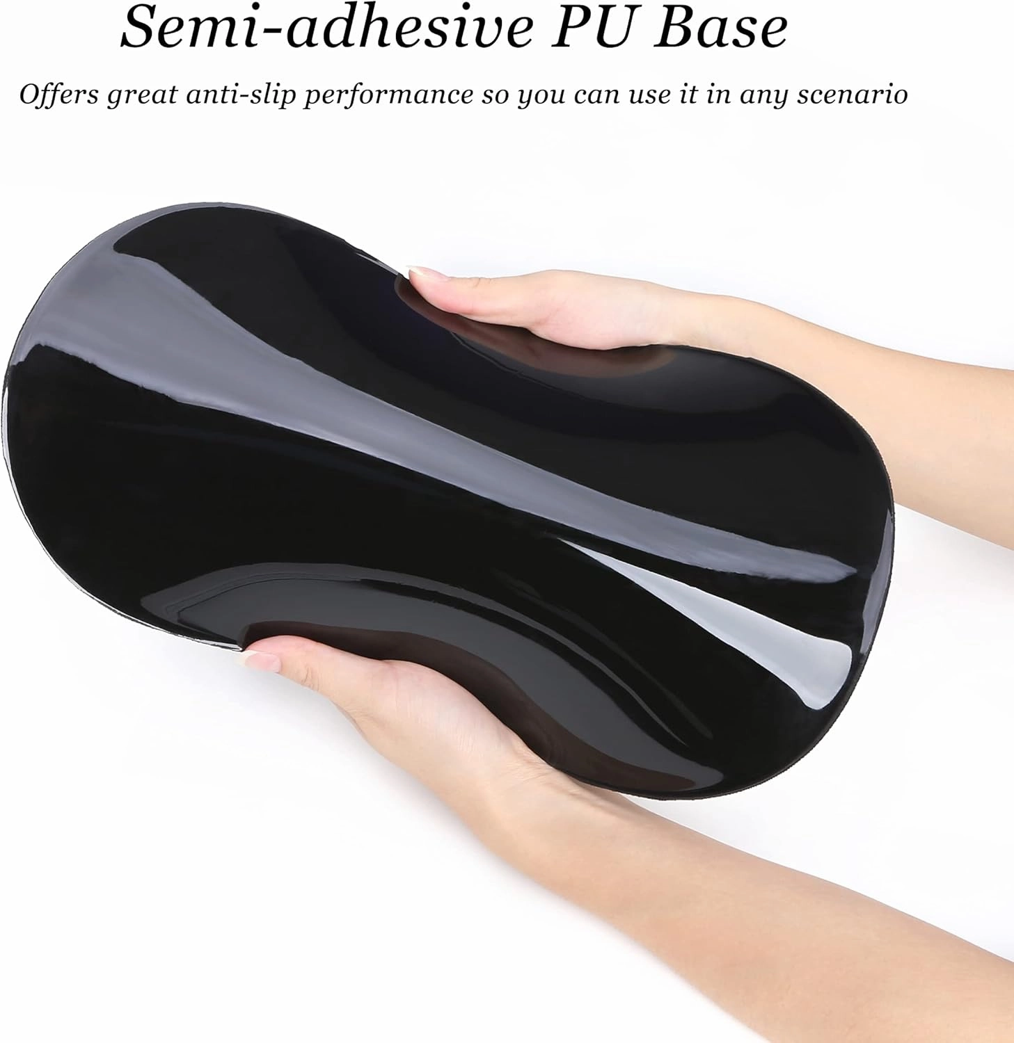 hueilm Ergonomic Mouse Pad Wrist Support,Pain Relief Mouse Pads with Wrist Rest,Entire Memory Foam Mouse Pad with Non-Slip PU Base,Comfortable Mousepad Perfect for Office & Home(Green Marble)