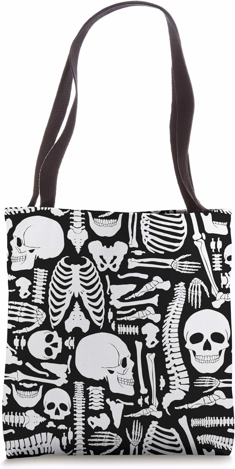 Human Skeleton Bones Anatomy Gothic Tote Bag