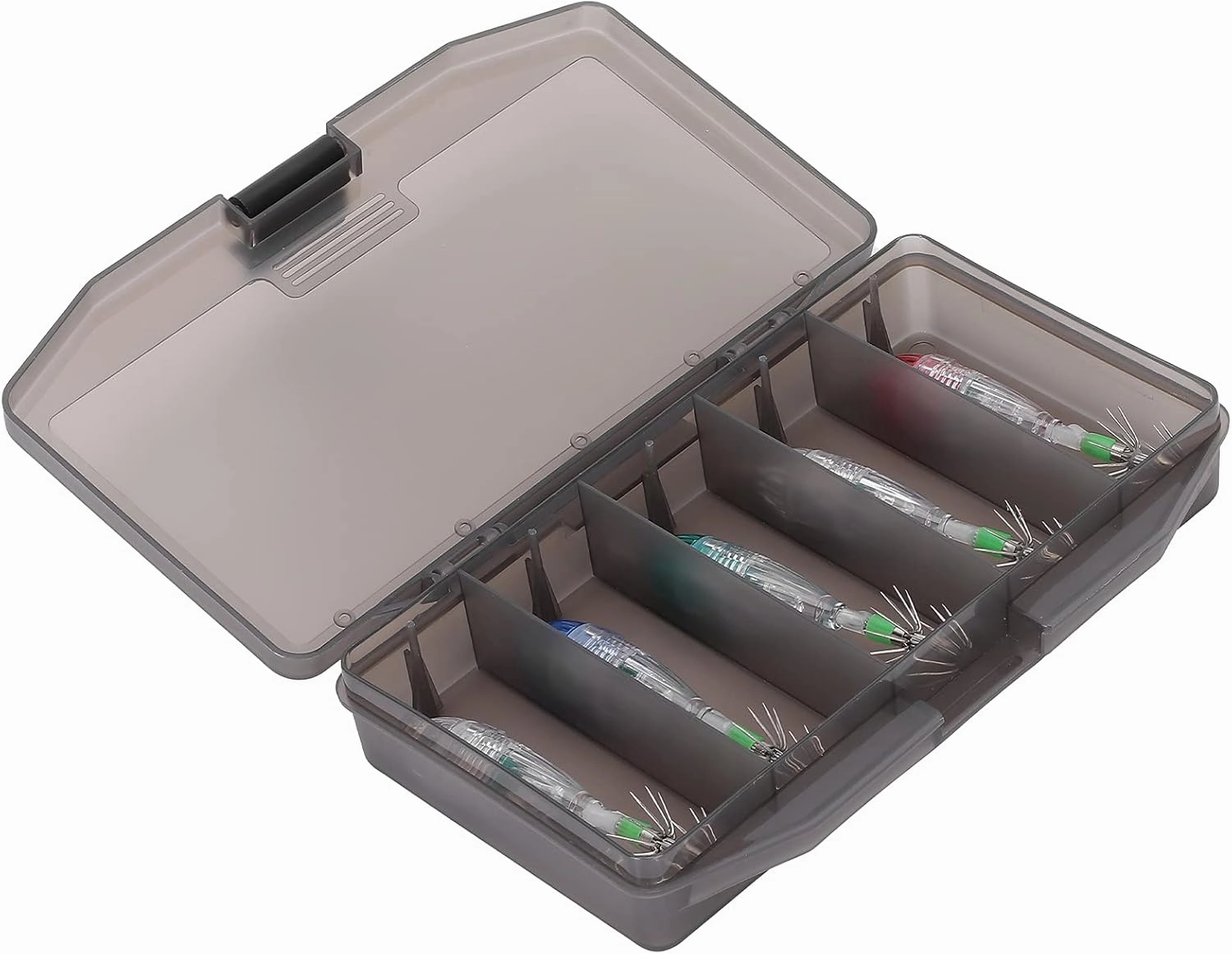 HUONIU Underwater LED Fishing Light, Luminous Drop Shape Lure, Waterproof and Flashing, 5 Colors in 1 Box, No Hook