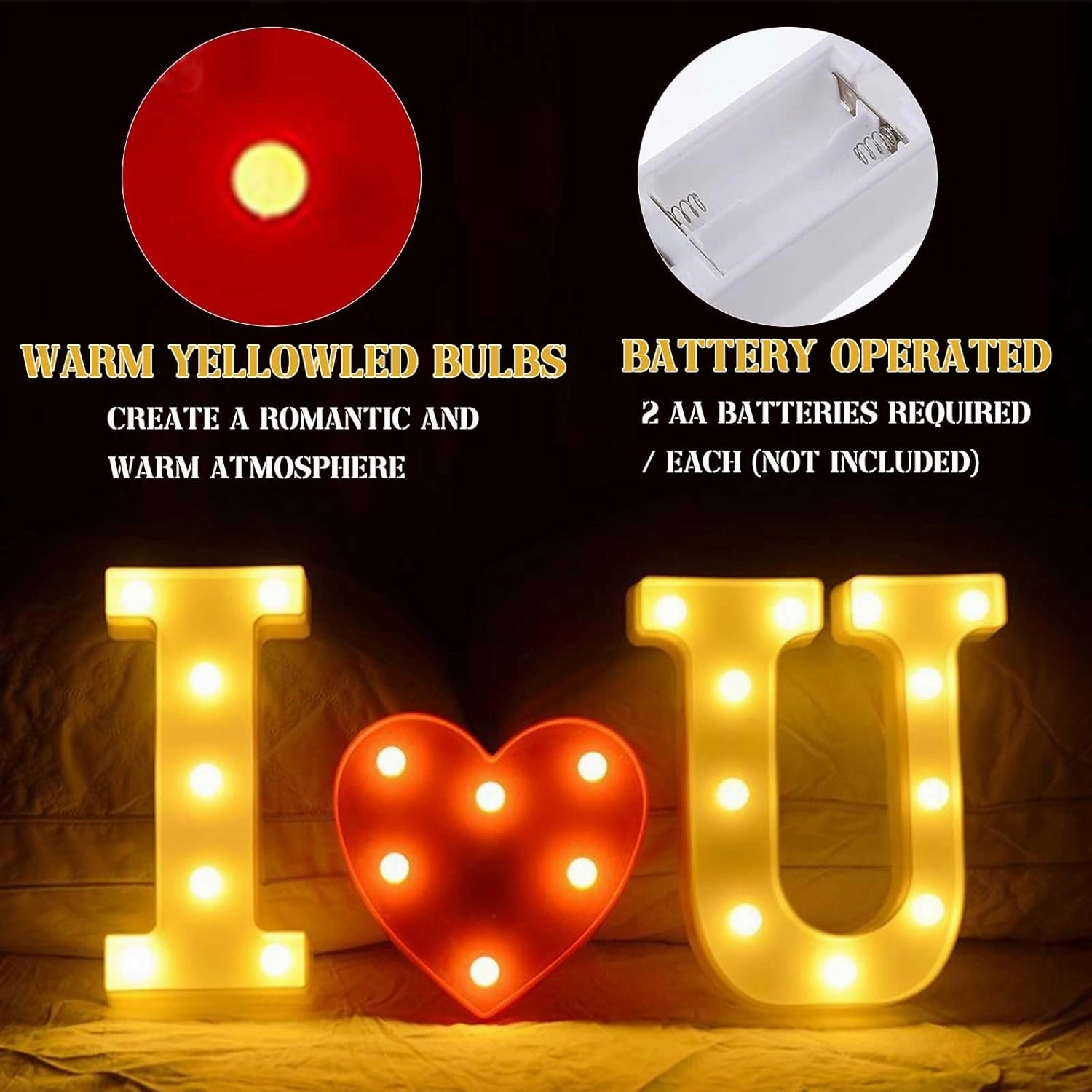 I LOVE YOU Light Up Letter Sign Decor 2 Set Red I LOVE YOU Balloons - 3100pcs Red Artificial Rose Petals 48pcs Flameless LED Candle Tealight Heart Foil Latex balloons Hanging Swirls Valentine's Day