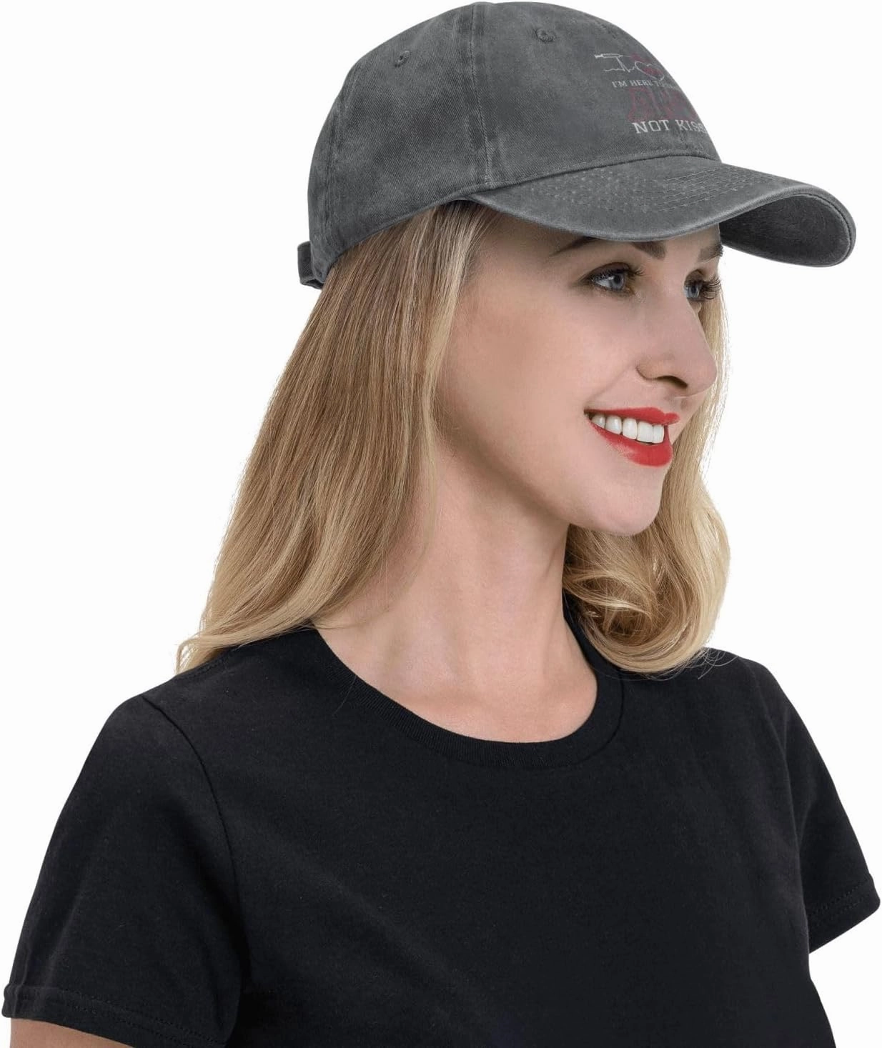 I'm A Nurse I'm Here to Save You Ass Not Kiss It Baseball Cap for Men Women Adjustable Vintage Washed Cotton Golf Hat