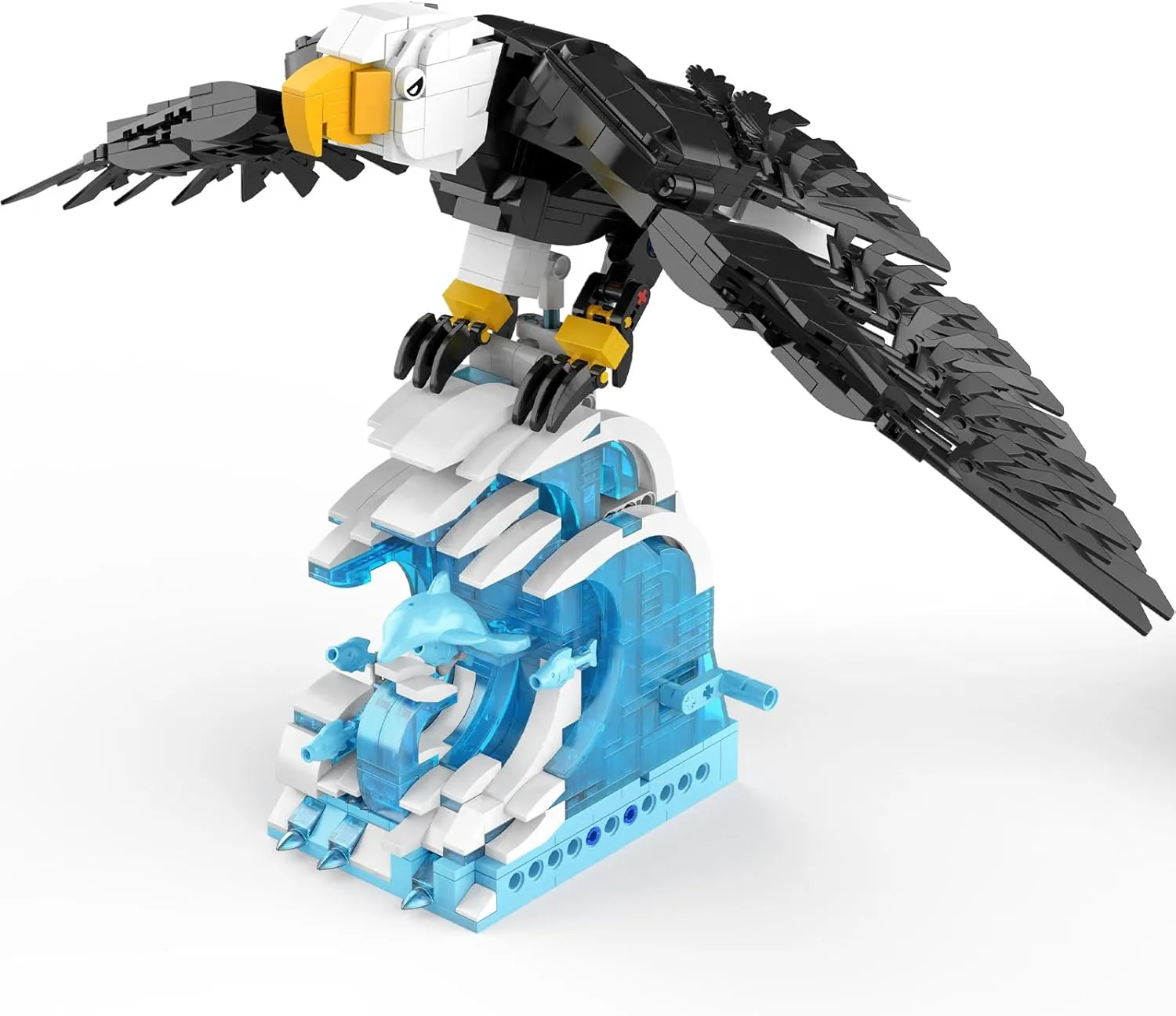 Ideas Eagle Animals Building Set, MOC Eagle Creative Bird Model, Creator 2 in 1 Animal Lover Owl Birds Kit Collectible Gifts Toys for Adults and Kids Age 12  (1018 PCS)