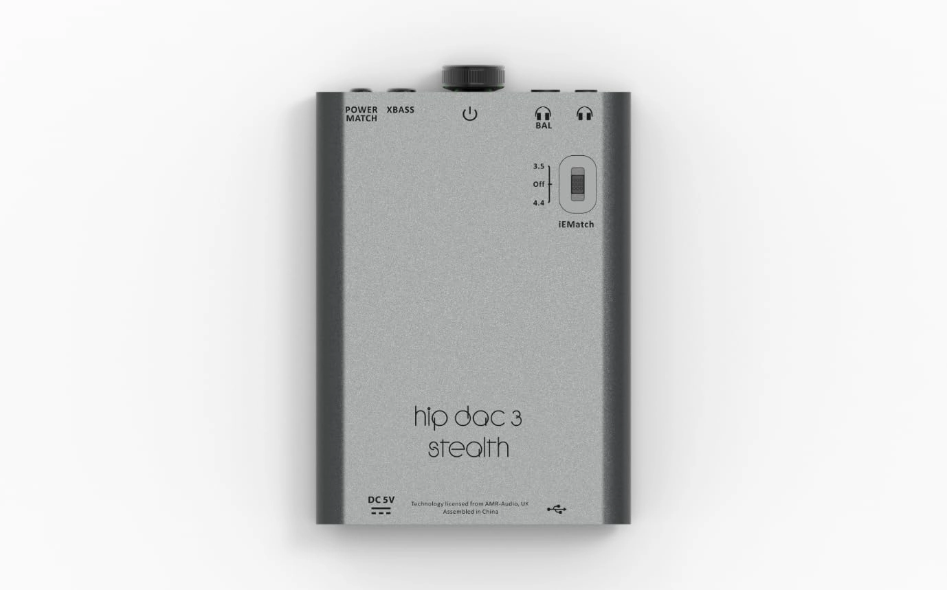 iFi Hip-dac 3 Portable USB DAC Headphone Amplifier (Black Stealth)